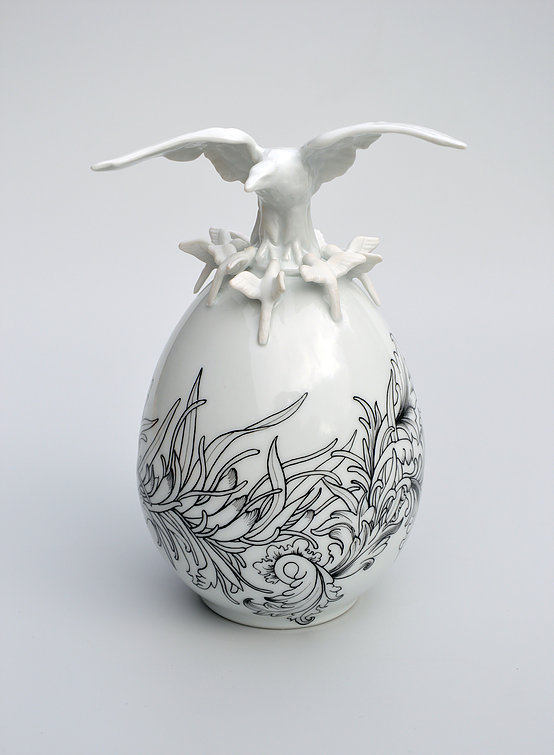 Beautiful Porcelain Egg Sculptures by Juliette Clovis