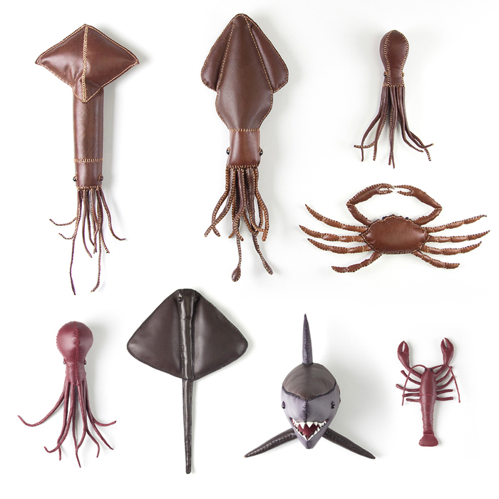 Decorative Leather Sea Creatures by Freda Cheung