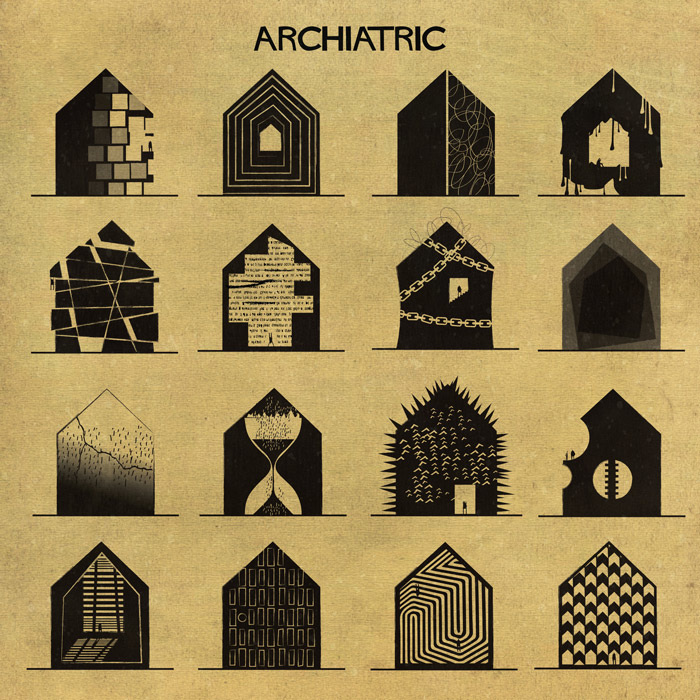 Mental Disorders Interpreted Through Architectural Illustrations by Federico Babina