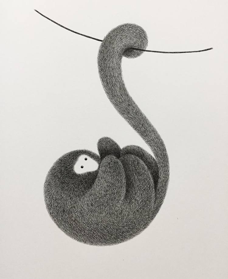 Cute Furry Animal Illustrations by Kamwei Fong